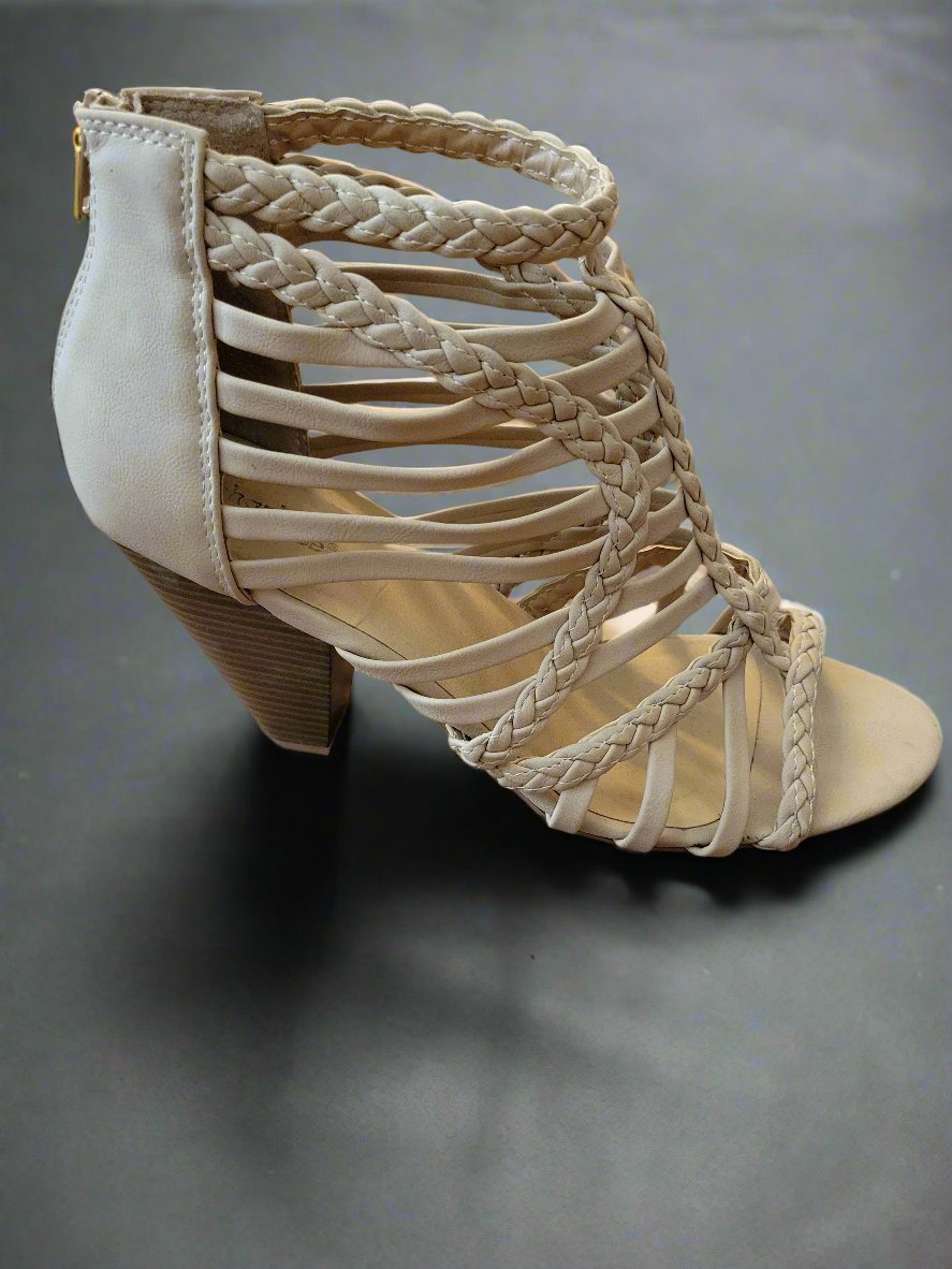 Sleek Tan Bootie Sandals