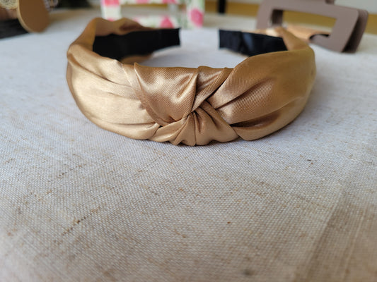 Tan Silk Headband