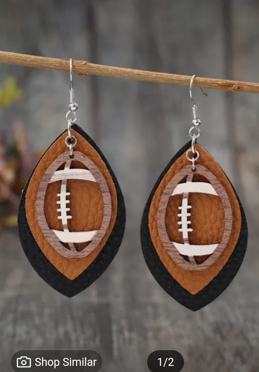 "ITS NOT FALL WITHOUT FOOTBALL!"   Football Earrings