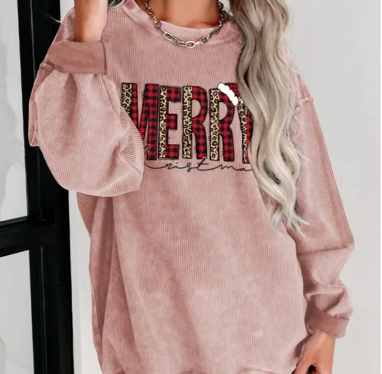 "Have a Very Merry Christmas" Pink Merry Christmas Sweater