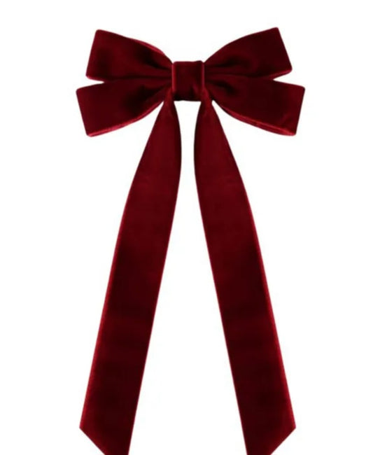 "Sparkly Bows and Mistletoes" Christmas Bow Clip